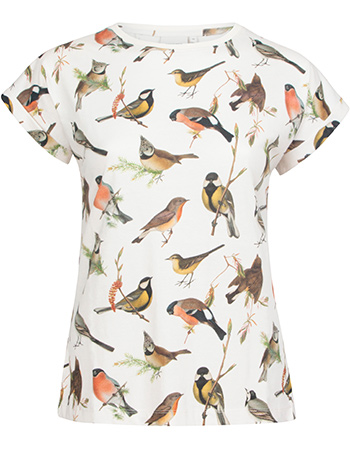 T&#8209;shirt Visby Birds Off White