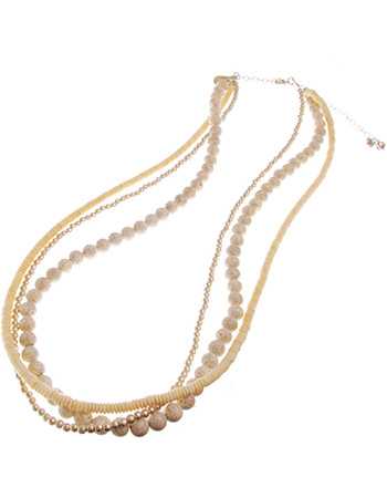 Mala Tin Off White Necklace