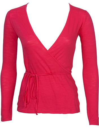 Wrap top Roze