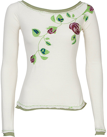 Popi Embroided Natural