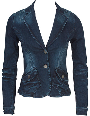 Denim Blazer Dark Stone