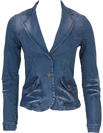 Denim Blazer Heavy Stone