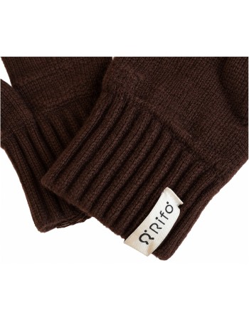 Wollen Handschoenen Anita Gerecycled Cashmere Brown detail