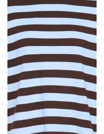 Trui Top Fijn Gebreid Bymmorla  Stripe Java Chambray Blue detail