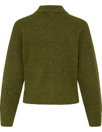 Cardigan Byminua Avocado Melange detail