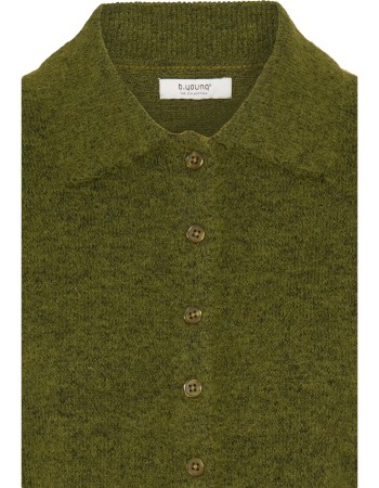 Cardigan Byminua Avocado Melange detail