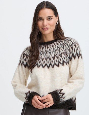 wollen trui met fair isle patroon 
