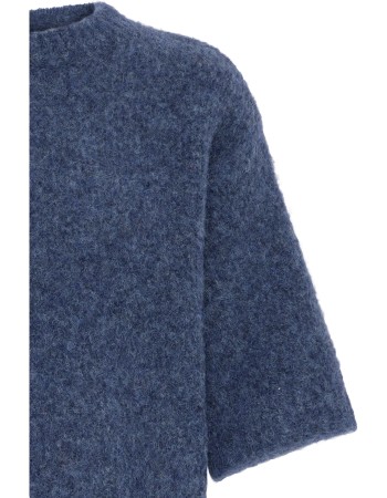 Trui Korte Mouw Bynyla Blue Horizon Melange detail