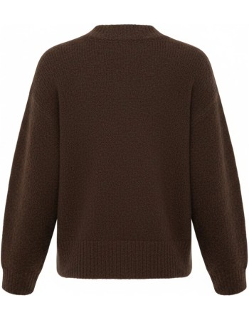 Trui Bymillers V Neck Java Melange detail