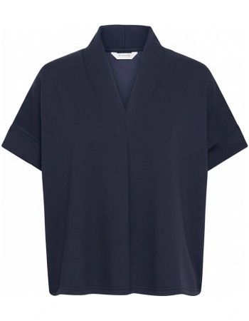 Top Bypusti Vneck Vest Dark Sapphire