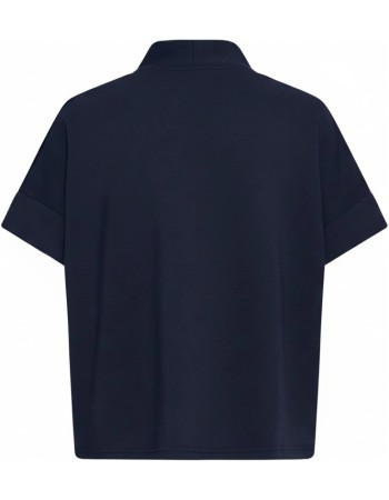 Top Bypusti Vneck Vest Dark Sapphire detail