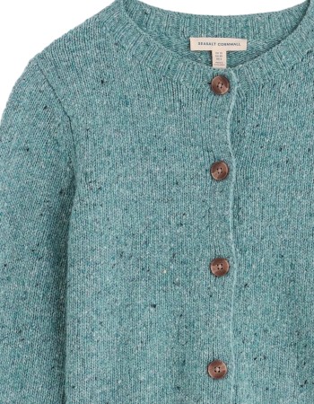 Cardigan Merinowol Dawson Pick Lichen detail
