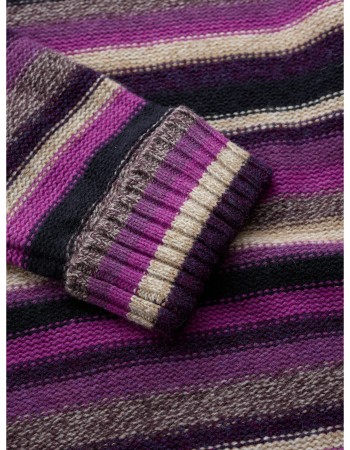 Wollen Trui Braque Concertina Purple detail