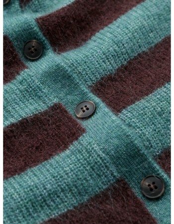 Wollen Cardigan Burnished Dune Grass detail
