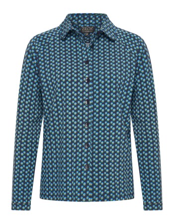 Blouse Trio Dot Navy