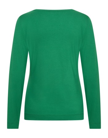 Longsleeve Basic Bottle Green detail