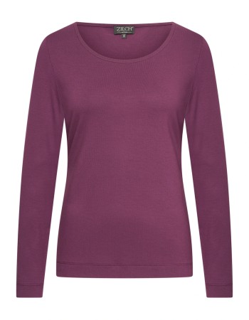Longsleeve Basic Prune Purple