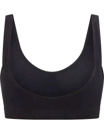 Bamboe BH Seamfree Crop Black detail