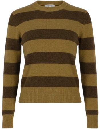 Trui Stripe Alpaca Wol Green