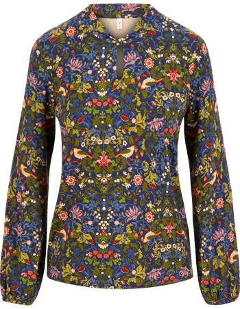 Blouse Oh My Knot Wispered Forrest Blue