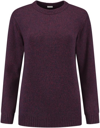 Trui Ritorti Dark Gerecycled Wol Plum