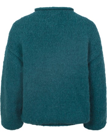 Trui Tula Alpaca Wol Petrol detail