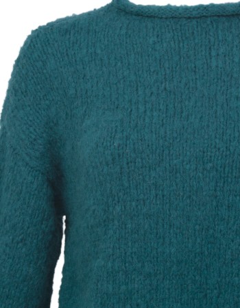 Trui Tula Alpaca Wol Petrol detail