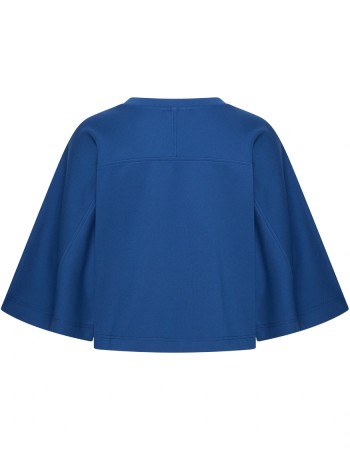 Sweater Wide Sleeves Cobalt detail