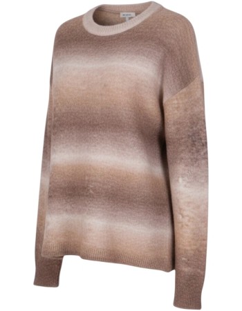 Trui Oslo Alpaca Wol Taupe detail
