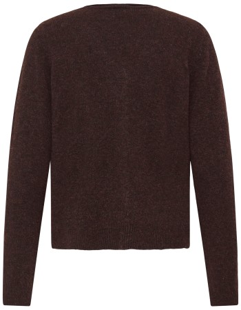 Cardigan Hot Fudge Melange detail