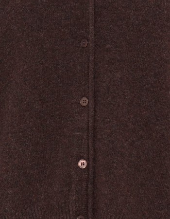 Cardigan Hot Fudge Melange detail