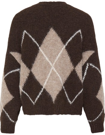 Cardigan Frcharleen Hot Fudge Check detail