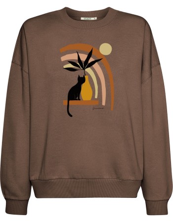 Sweater Cat Vase Earth Wood