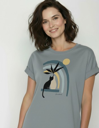 t-shirt met kat