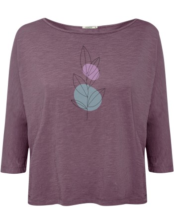 Longsleeve Driekwart Mouw Bloom Classic Simper Moorberry