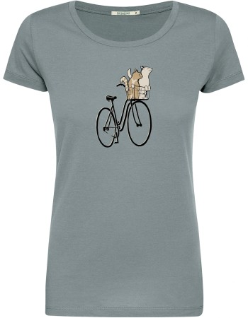 T-shirt Bike Cat Basket Loves Fogstone