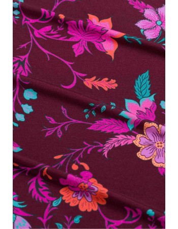 Blouse Cathy Dark Ivy Fig detail