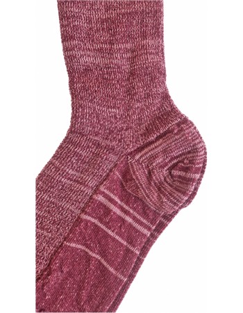 Wollen Sokken Bio Katoen Raspberry detail