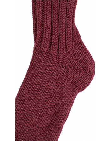 Wollen Sokken Andora Burgundy detail