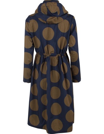 Regenjas Danethunder Dots Olive Blue detail