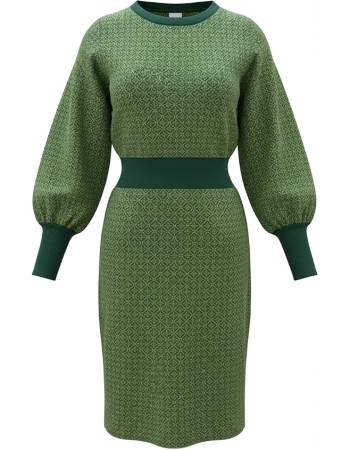 Jurk Mushi Epsom Green