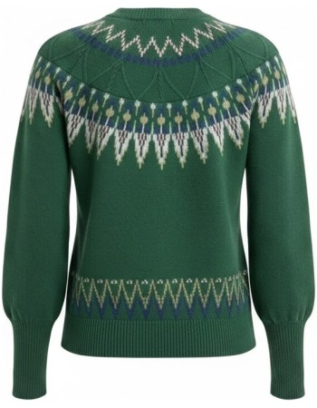 Cardigan Oslo Eden Green detail