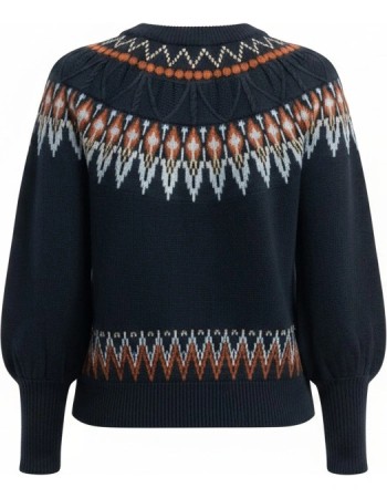 Trui Oslo Black Beauty detail