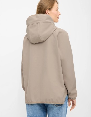 Derbe Peutby softshell jas dames beige