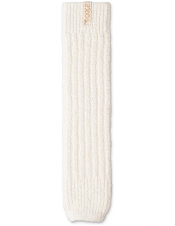 Wollen Beenwarmers Vanilla Cream detail