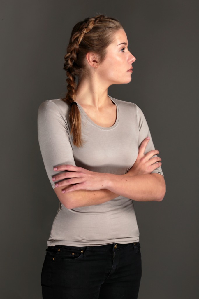 T-shirt Bamboe Ann Taupe