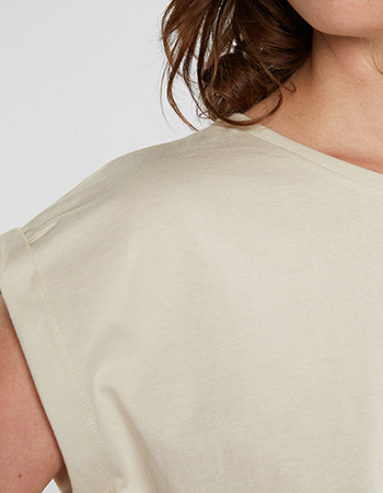 T-shirt Visby Base Oat White