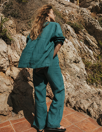 linnen pantalon van europees linnen