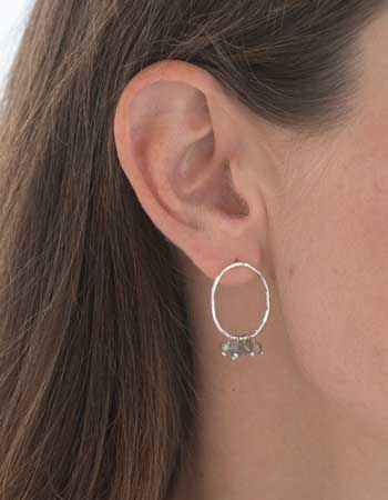 Oorbellen Serenity Labradorite Silver