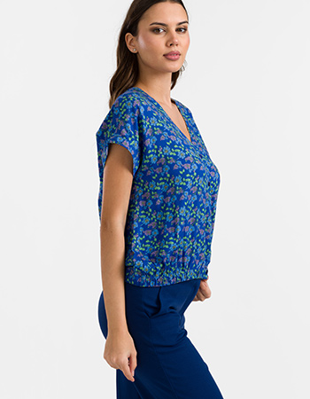 duurzame blouse blauw lalamour
